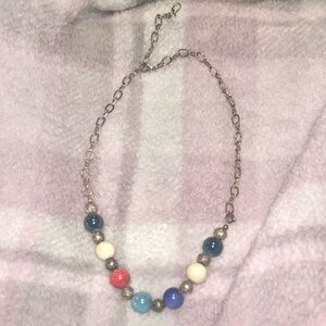 Vintage Colorful Beaded Necklace